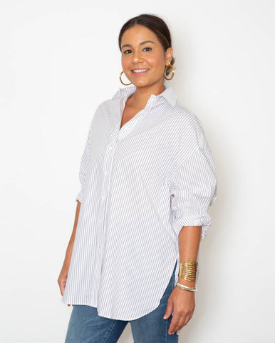 Robbie Top - White Poplin