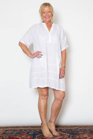Aly Dress - Pale Pink Plaid
