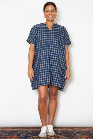 Aly Dress - Pale Pink Plaid