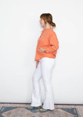 Isabel Top - Tangerine Leopard