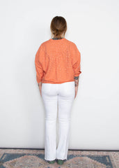 Isabel Top - Tangerine Leopard