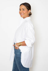 Emma Top - White Poplin