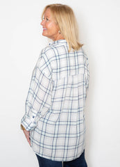 Emma Top - Mint Plaid