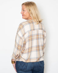 Isabel Top - Pink Plaid