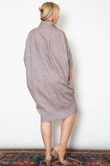 Aly Dress - Chocolate Linen