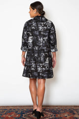 SANDRA DRESS - DARK ABSTRACT