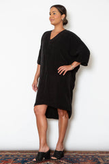 Suzanne Dress - Black Cupro