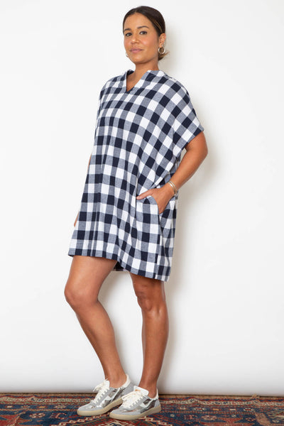 Mary Dress - Blue Plaid