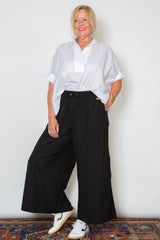 Elise Pant - Black Poplin