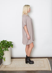 Mary Dress - Taupe Jersey