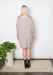 Mary Dress - Taupe Jersey