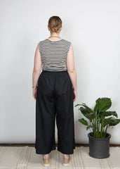 Elise Pant - Black Poplin