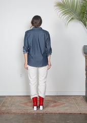 Jane Top - Chambray Dot