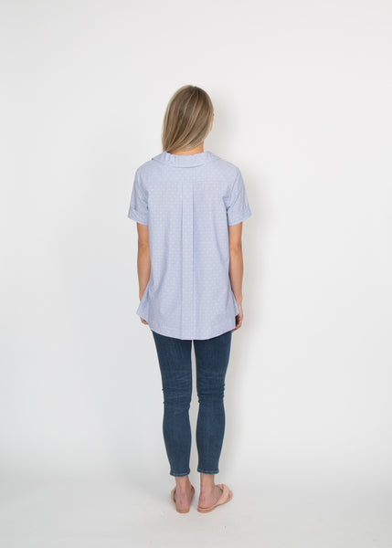 Rochelle Top - Blue Dot