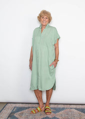 R Dress - Sage Tencel