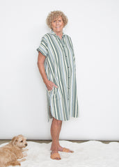R Dress - Poolside Stripe