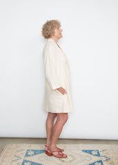 Sandra Dress - Cream Linen