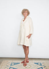 Sandra Dress - Cream Linen