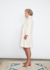 Sandra Dress - Cream Linen