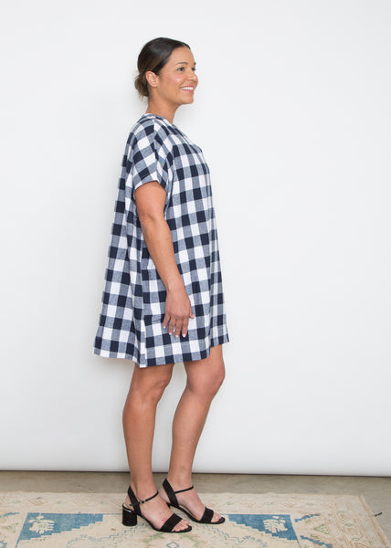 Mary Dress - Blue Plaid