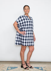 Mary Dress - Blue Plaid