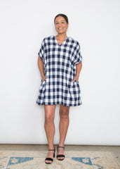 Mary Dress - Blue Plaid