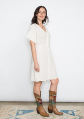 Dana Dress - Biege Linen