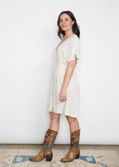Dana Dress - Biege Linen