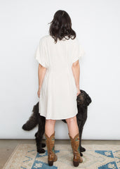 Dana Dress - Biege Linen
