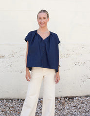 NINA TOP - Dark Denim