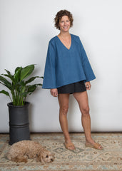 Pamela Top - Indigo Denim