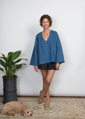 Pamela Top - Indigo Denim